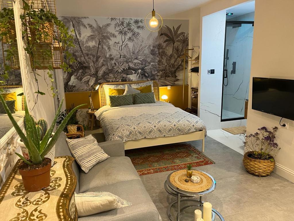 Superbe Appartement Avec Jacuzzi Avec Jardin Prive Лион Екстериор снимка